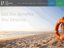 Tablet Screenshot of life-insurance-law.com
